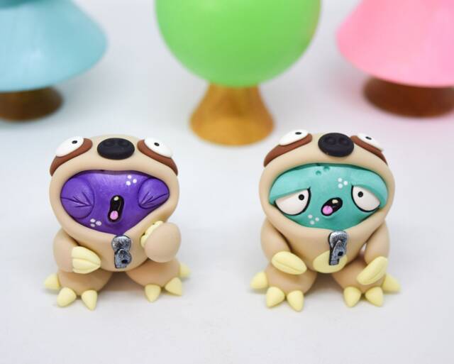 Sloth Shelf Ornament, Cute Monster Figurine - image 1