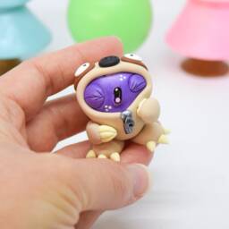 Sloth Shelf Ornament, Cute Monster Figurine - thumbnail 3