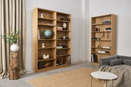 Bookcase, Bookshelf Made Of Oak Vaneer - Livlo D-R07