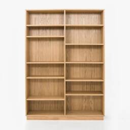 Bookcase, Bookshelf Made Of Oak Vaneer - Livlo D-R07 - thumbnail 2