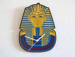 Tutankhamun's Gold Funeral Mask - Wall Clock