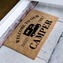 Rv Motorhome Outdoor Doormat - Personalized Camper Accessories Camping Rug Family Mat Birthday Gift Personalised Welcome To Our - thumbnail 4