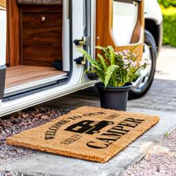 Rv Motorhome Outdoor Doormat - Personalized Camper Accessories Camping Rug Family Mat Birthday Gift Personalised Welcome To Our - thumbnail 2