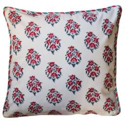 Cotton Cushion Cover - Poppy Square 18 - thumbnail 2