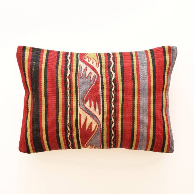 Kilim Pillow 14x20 Cover Moroccan Rug Anatolian 35x50 Cuscini Wool Etnische Kussens - image 1