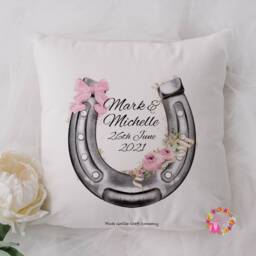 Personalised Wedding Pillow, Gift, Gifts For Newlyweds, Present, Gift For Wedding, Cushion, Mr & Mrs Gift - thumbnail 2