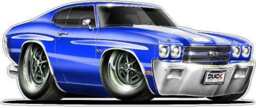 1970 Chevy Chevelle Muscle Car Wall Decal Man Cave Decor - thumbnail 1