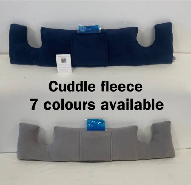 10 Colours Cuddle Fleece Long Post Surgery Recovery Pillow Mastectomy Pocket & Gel Pk Hug Cushion Double Top/Chest/Breast - image 1