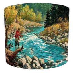 Fishing Drum Lampshade For Ceiling Light Pendants Or Table Lamp Bases - thumbnail 4