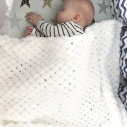 Baby Boy Blanket Blanket.newborn Baby Knit Throw Newborn Gift Shower Handmade Blanket.ready To Ship - thumbnail 3