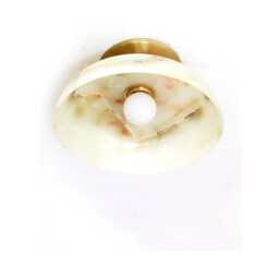 Round Large Onyx Stone Sconce Light Wall Fixture Vanity Bathroom Kitchen Lighting - thumbnail 3
