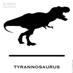 T-Rex Wall Decal Personalized Dinosaur Name Sticker - thumbnail 3