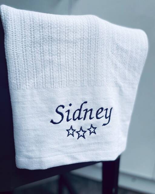 Personalised Cellular Blanket Newborn Gift New Baby Blankets With Embroidered Name Breathable Wrap Keepsake Receiving - image 1