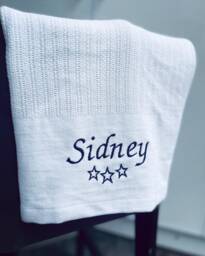 Personalised Cellular Blanket Newborn Gift New Baby Blankets With Embroidered Name Breathable Wrap Keepsake Receiving
