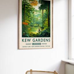 Kew Gardens Print, London Poster, Botanical William Morris Vintage Wall Art, Floral Rousseau A1/A2/A3/A4 - thumbnail 2
