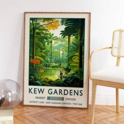 Kew Gardens Print, London Poster, Botanical William Morris Vintage Wall Art, Floral Rousseau A1/A2/A3/A4 - thumbnail 3