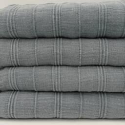 "Beach Towel, Stone Washed Towel, Gray Peshtemal, 33""x65" - thumbnail 2