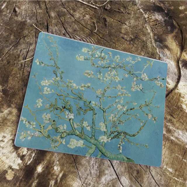 Vincent Van Gogh Blossoms Paint - Enamel Metal Tin Sign Wall Plaque