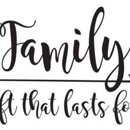 "Vinyl Wall Decal - ""Family - A Gift That Lasts Forever" - thumbnail 2
