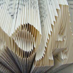 A Infinty - 2 Letters With Symbol Wedding Center Piece Anniversary Gift Birthday Wife Husband Girl Friend Folded-Book Art - thumbnail 4