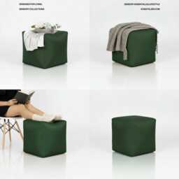 Bean Bag Ottoman Footstool Pouf, Chair, Indoor & Outdoor Garden Conservatory 35x35, 45x45 - Kosiproducts - thumbnail 2