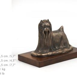 Yorkshire Terrier, Dog Wooden Base Statue, Limited Edition, Artdog - thumbnail 4