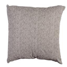 Textured Herringbone & Leather Pillow - thumbnail 2