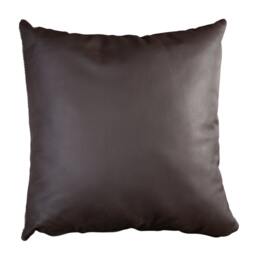 Textured Herringbone & Leather Pillow - thumbnail 3