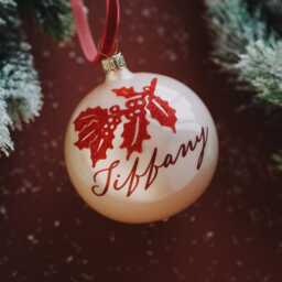 Personalized Mercury Glass Christmas Ornaments - thumbnail 3