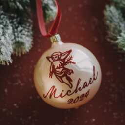 Personalized Mercury Glass Christmas Ornaments - thumbnail 4