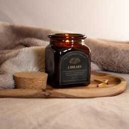 Library - Book Lover Candle, Dark Academia Gift, Literary Bookish Aesthetic