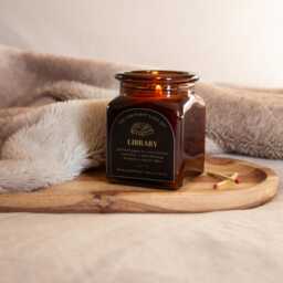 Library - Book Lover Candle, Dark Academia Gift, Literary Bookish Aesthetic - thumbnail 3
