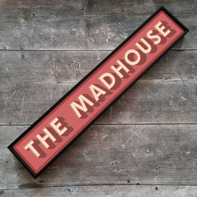 The Madhouse Framed Metal Print Unique Gallery Wall Art - image 1