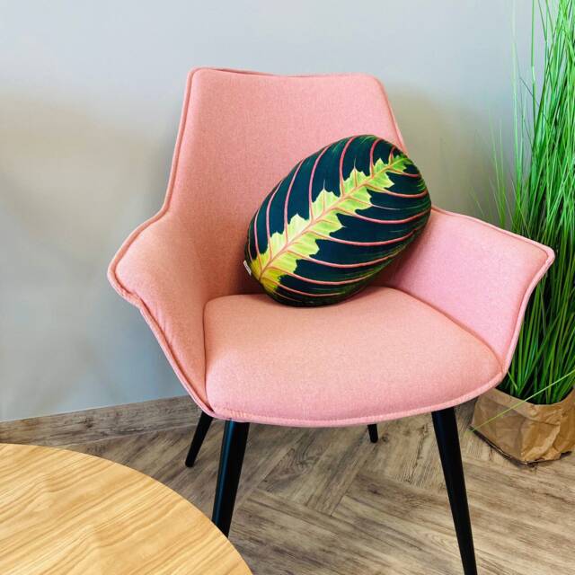Maranta Leaf Pillow - Handmade Plant Lover Gift - image 1
