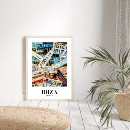 Ibiza Print, Travel Poster, Home Decor, Wall Art, Gift, Gallery Prints, Unframed Prints - thumbnail 1