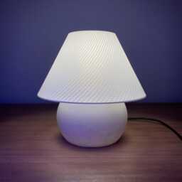 Tokyo Table Lamp, Modern Ripple Mesh Solid Contemporary 3D Printed Lighting - thumbnail 1