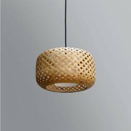 Handmade Woven Bamboo Pendant Lamp Asian Style Ceiling Light - thumbnail 1