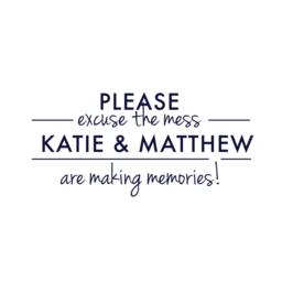 Excuse The Mess Personalized Custom Kids Room Typography Quote - Wall Decal Vinyl Art Stickers - thumbnail 2