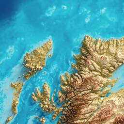 Map Of Scotland - Topographic Print Scottish Wall Art - thumbnail 2
