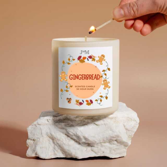Gingerbread Scented Autumnal Candle. Autumnal Gingerbread Decor Fragrance - image 1