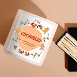 Gingerbread Scented Autumnal Candle. Autumnal Gingerbread Decor Fragrance - thumbnail 2