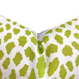 Luxury Designer Quadrille Cheetah Green Fabric Cushion Pillow Throw Cover - thumbnail 2
