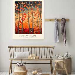 Gustav Klimt Print, Farm Garden Poster, Flowers, Floral Wall Decor, Gift Idea, Art Decor - thumbnail 2