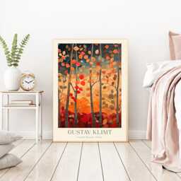 Gustav Klimt Print, Farm Garden Poster, Flowers, Floral Wall Decor, Gift Idea, Art Decor - thumbnail 3