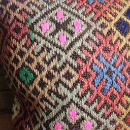 40cm - 16Inch Vintage Kilim Cushion Cover Handwoven - Accent Decorative - thumbnail 3
