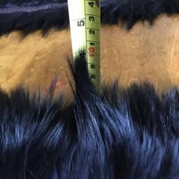 Real Coyote Fur Dyed Black Parka Coat Ruff Hood Replacement Made in Usa Canada Goose - thumbnail 4