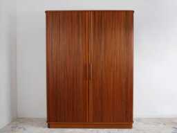 Wardrobe Armoire, Handmade From Solid Mahogany - Klesskap