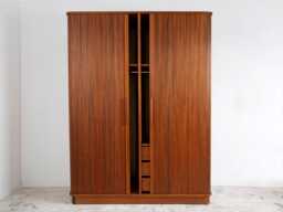 Wardrobe Armoire, Handmade From Solid Mahogany - Klesskap - thumbnail 1