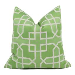 Sanderson - Hampton Weave Botanical Green Jacquard Trellis Geometric Cushion Cover Handmade Throw Pillow Designer Home D??cor - thumbnail 1