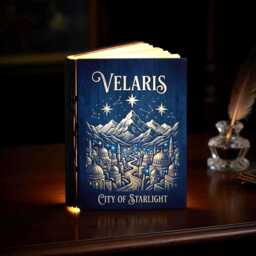 Velaris City Of Starlight Book Lamp, Night Court To The Stars Who Listen Quote Light, Rhysand Feyre Aesthetic, Sarah J Maas Fan Gift - thumbnail 1